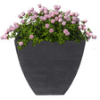 Large Flower Pot - Ribbed Pattern by GEEZY - UKBuyZone