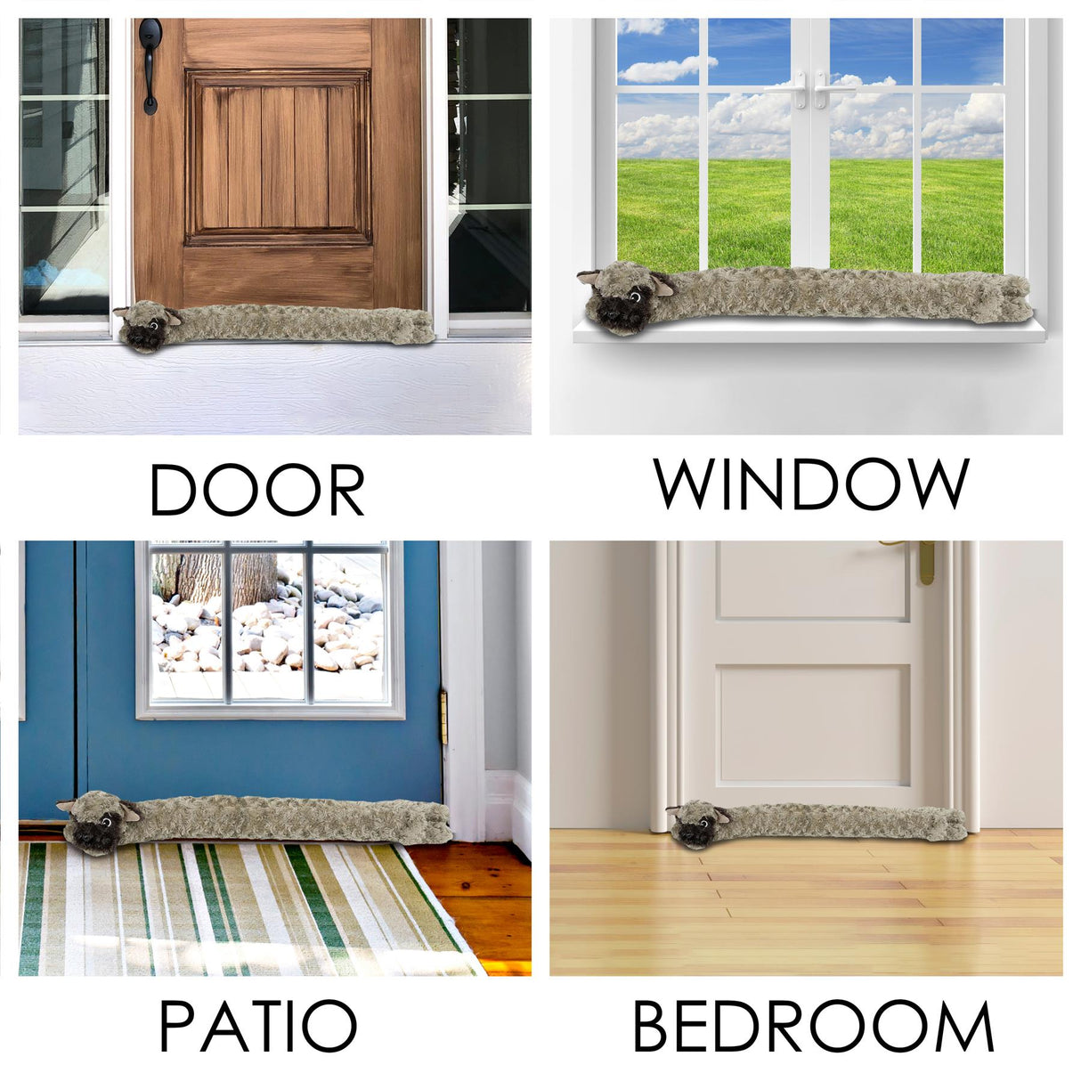 Novelty Brown Dog Draught Excluder for Doors by GEEZY - UKBuyZone