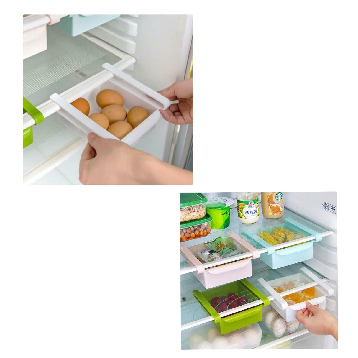 Set of 2 Refrigerator Storage Drawer by GEEZY - UKBuyZone