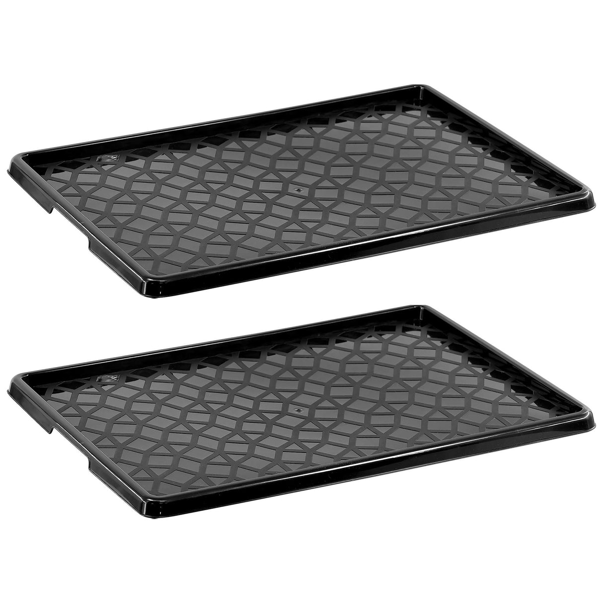 Plastic Shoe Tray Set of 2 by GEEZY - UKBuyZone