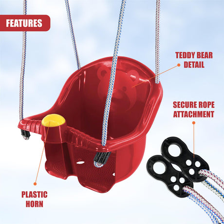 Red Children's Safety Swing Seat by MTS - UKBuyZone