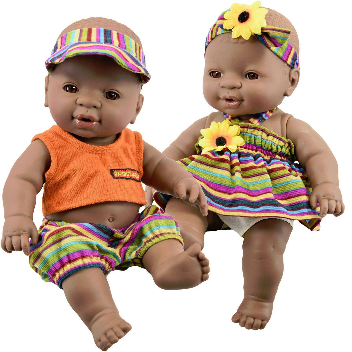 BiBI Black Twin Dolls (30 cm / 12") by BiBi Doll - UKBuyZone