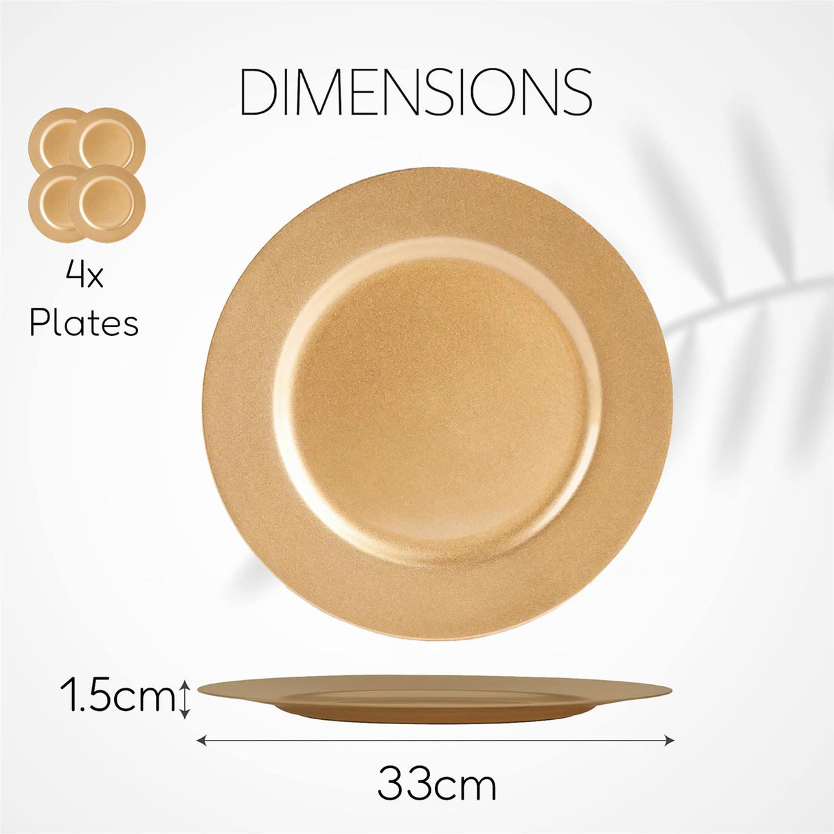 Set of 4 Charger Plates