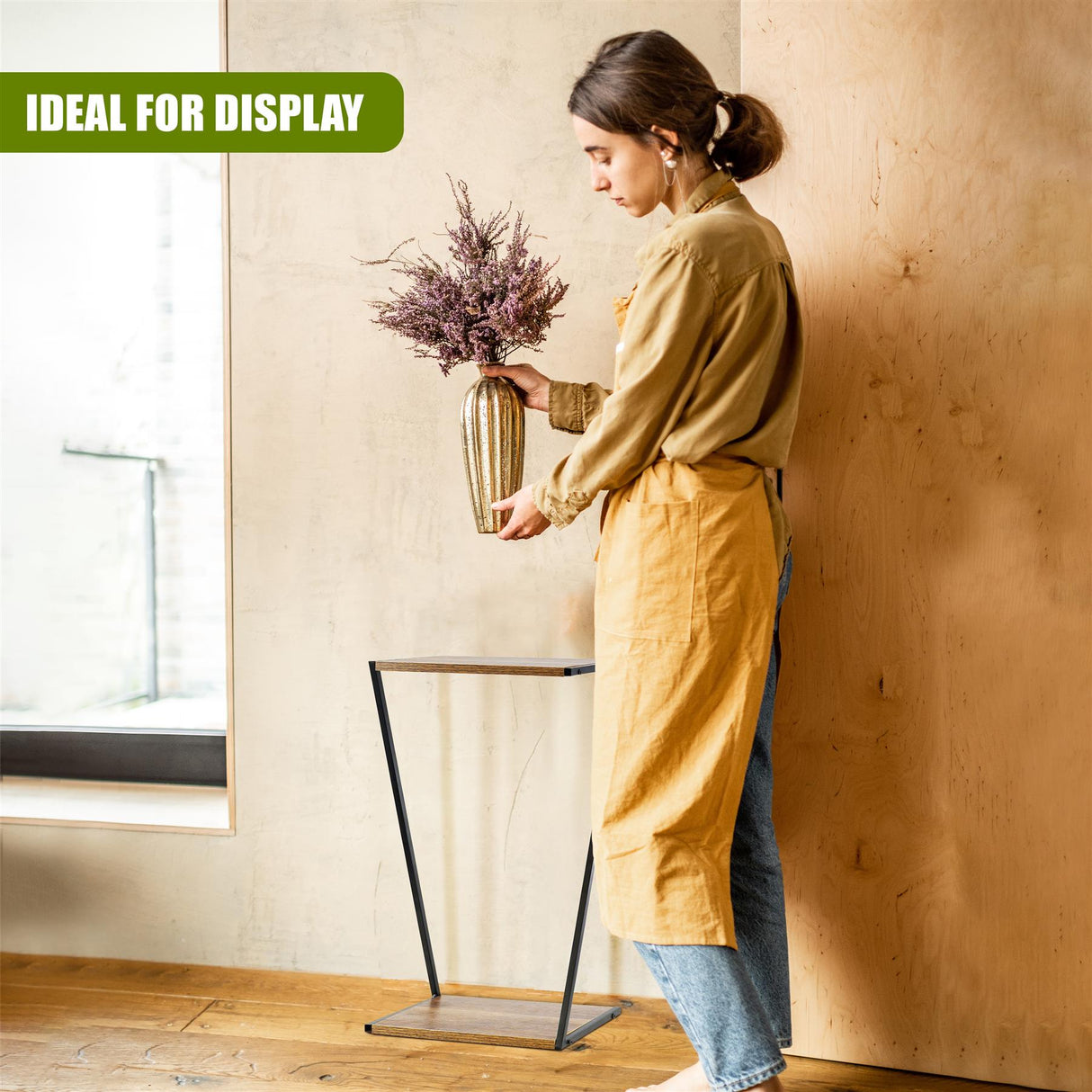 2 Tier Wooden Flower Pot Stand by GEEZY - UKBuyZone