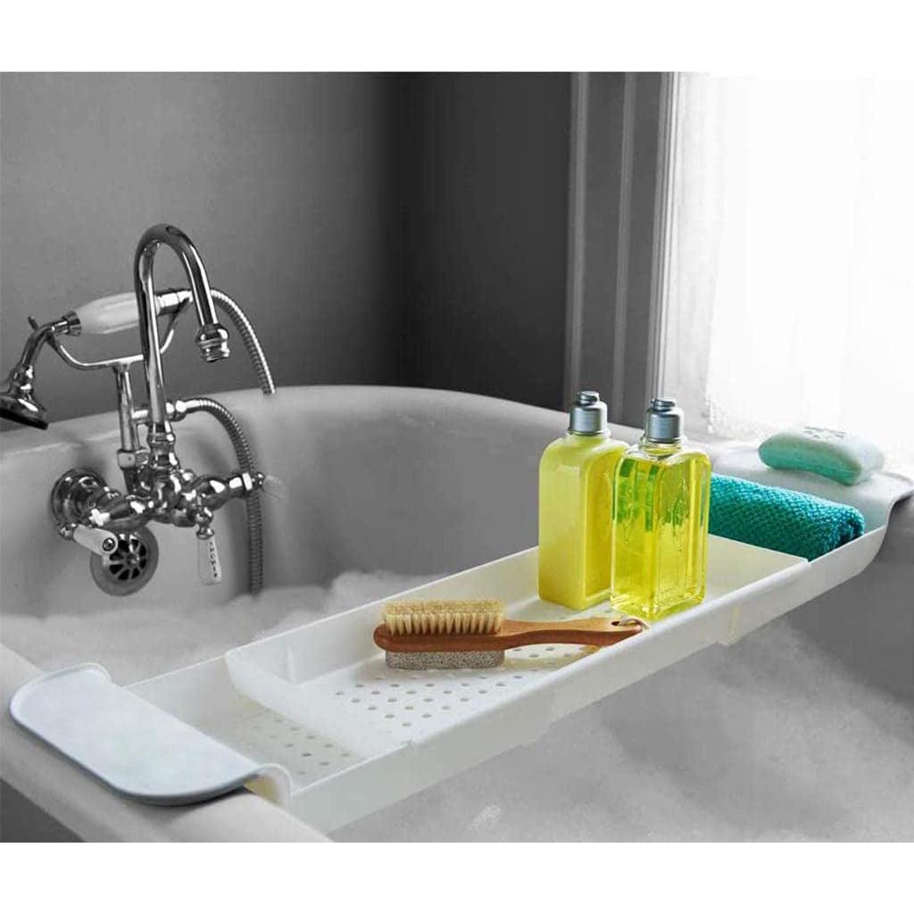 Extendable Plastic Bathtub Tray by GEEZY - UKBuyZone