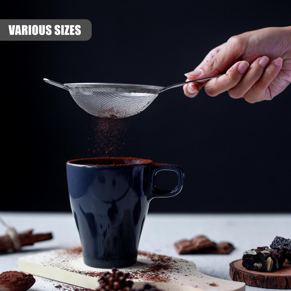 Stainless Steel Sieve Strainers Set of 3 by GEEZY - UKBuyZone