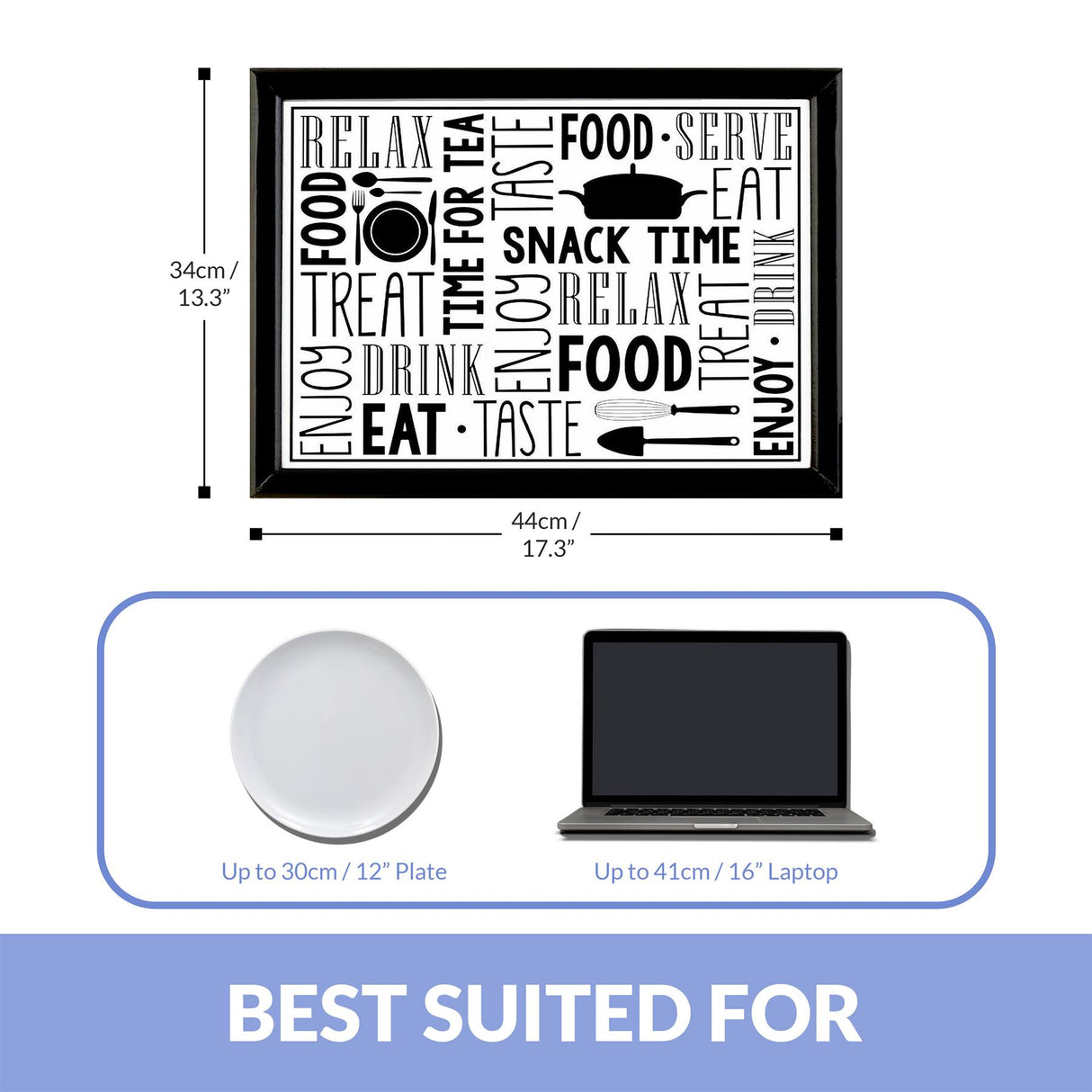 Snack Time Lap Tray With Bean Bag Cushion by Geezy - UKBuyZone