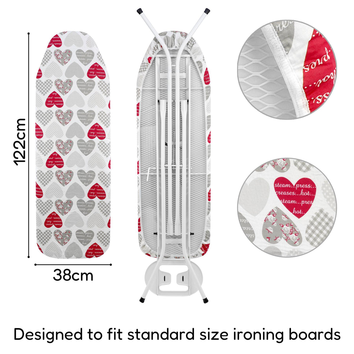 Ironing Board Cover (122 x 38 cm) by GEEZY - UKBuyZone