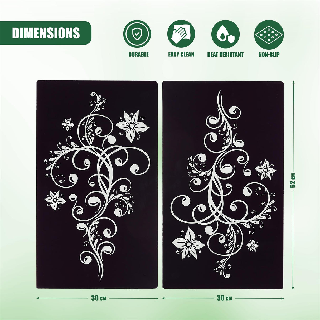 Black Glass Cutting Boards by Geezy - UKBuyZone