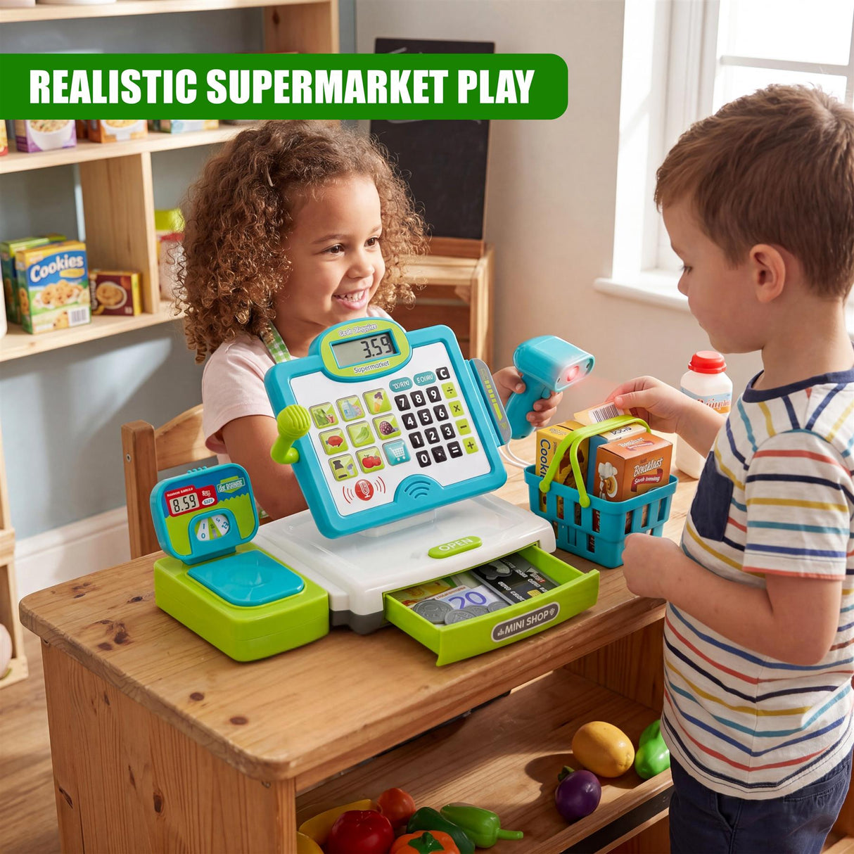 Cash Register Toy Playset