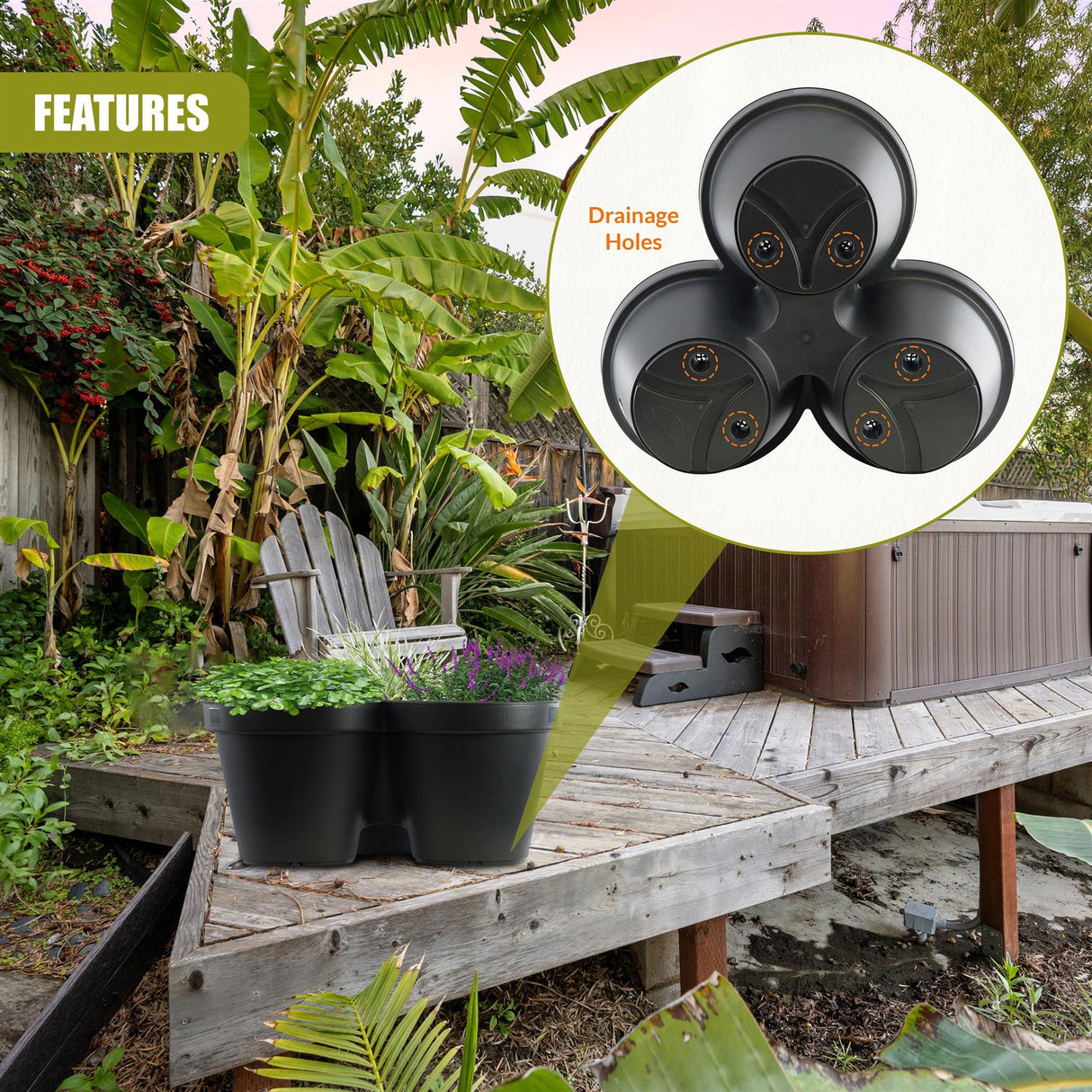 Stackable Vertical Garden Flower Pot Strawberry Planter by GEEZY - UKBuyZone