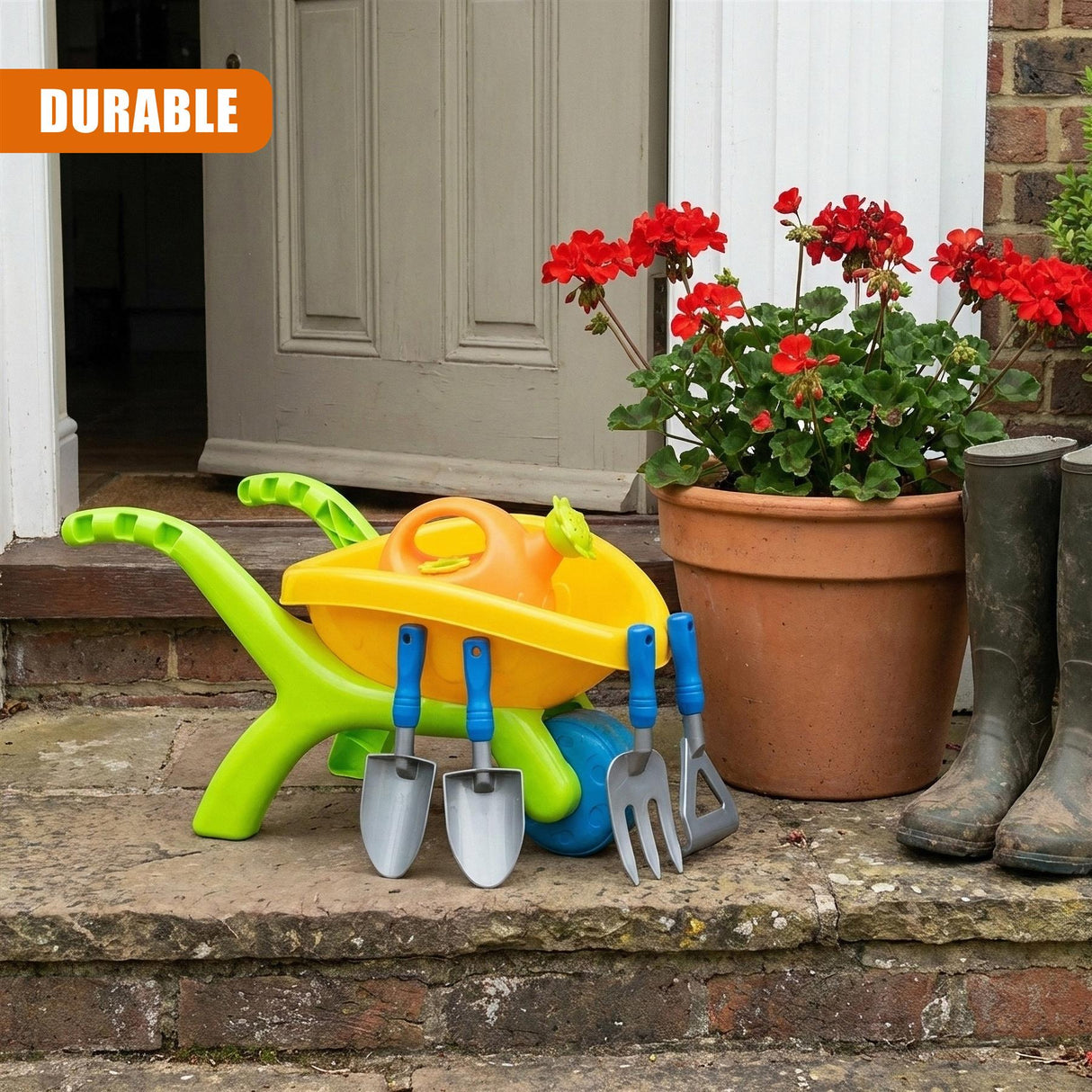 Kids Garden Wheelbarrow Playset