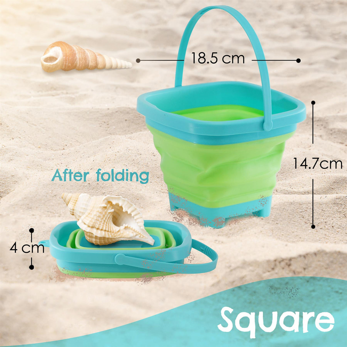 Collapsible Beach Bucket by The Magic Toy Shop - UKBuyZone