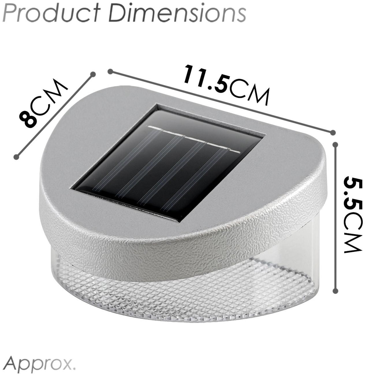 LED Solar Fence Lights by GEEZY - UKBuyZone