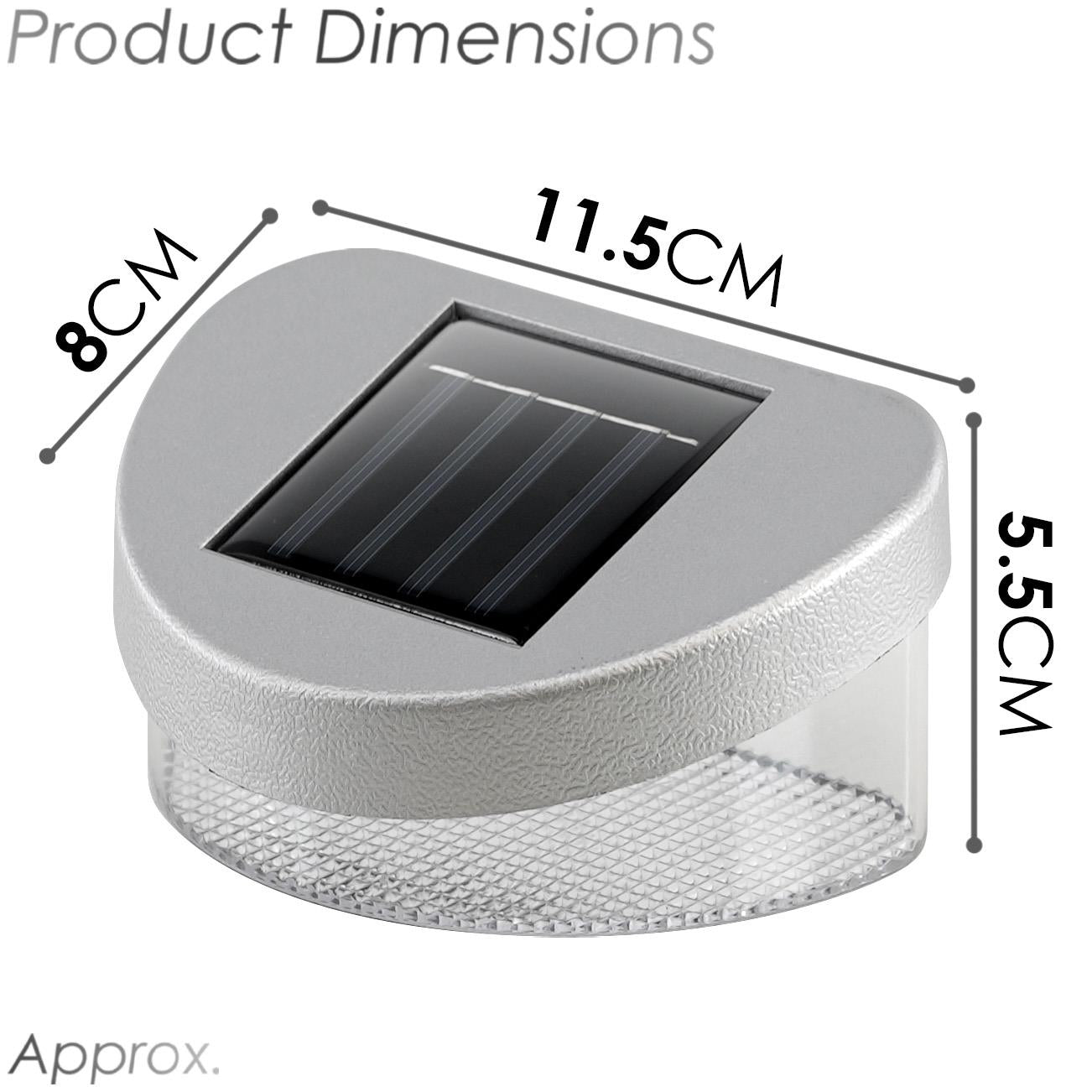LED Solar Fence Lights by GEEZY - UKBuyZone