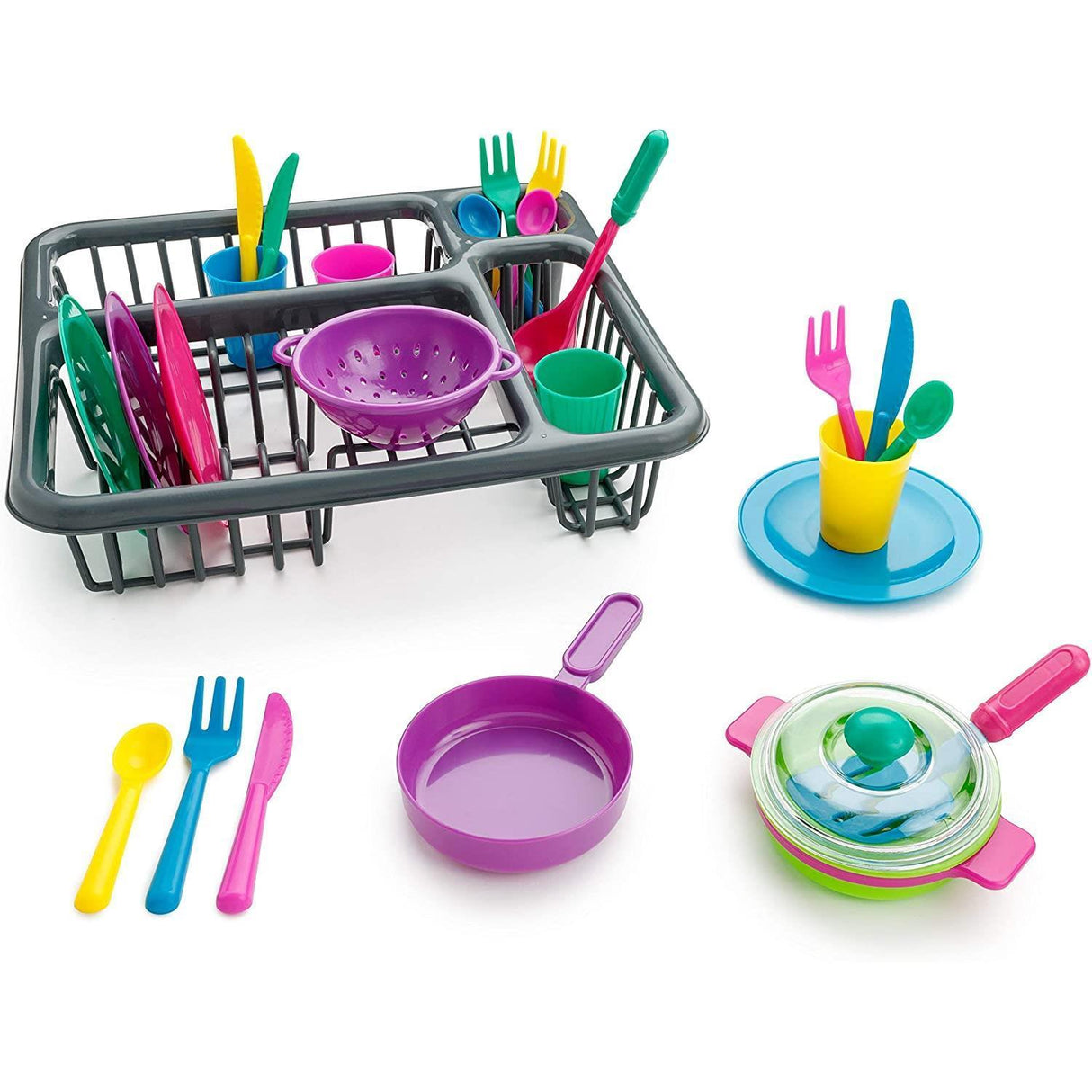 27 Pieces Kitchen Accessories Play Set For Kids by The Magic Toy Shop - UKBuyZone