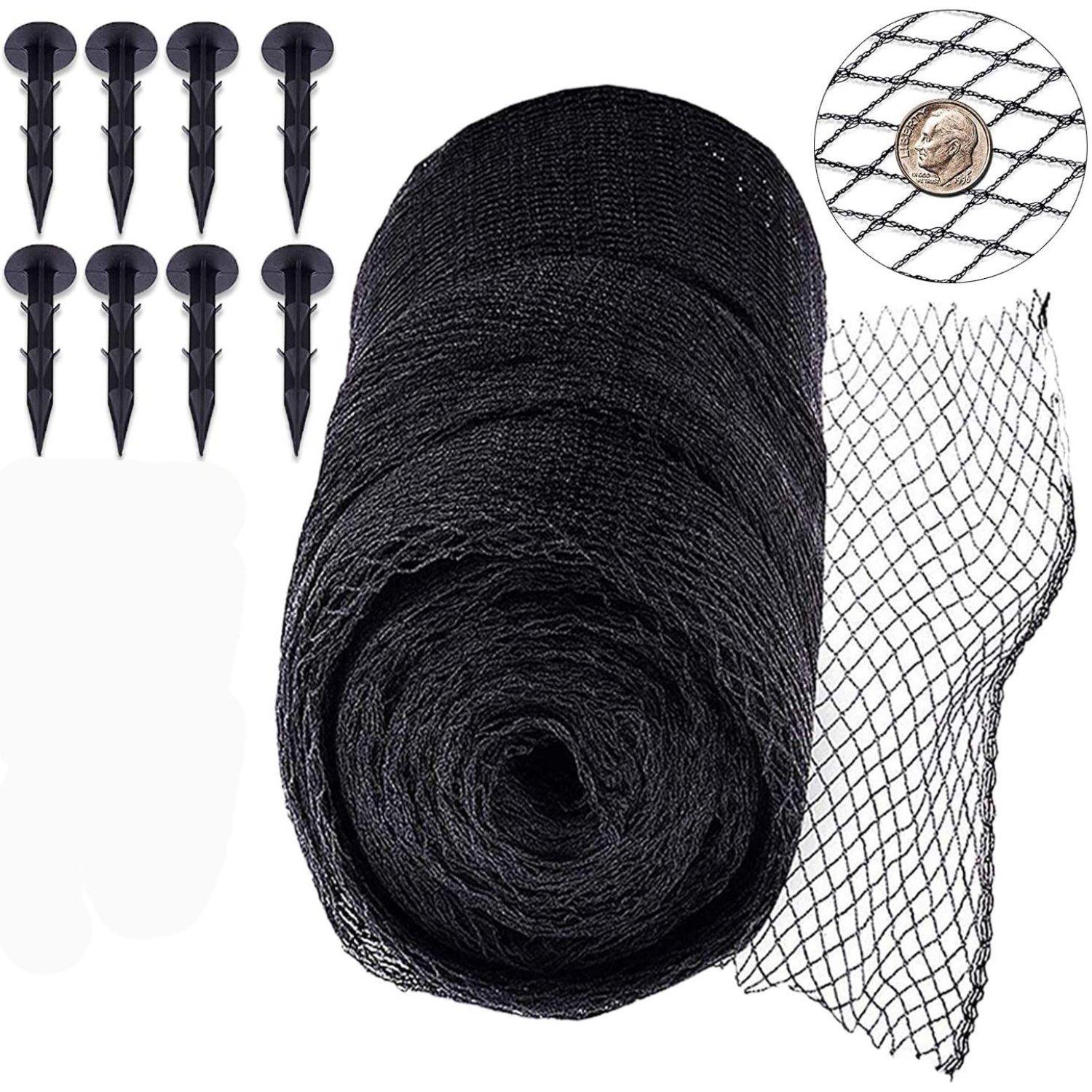 Black 3X4 m Pond Netting For Fish Protection by Geezy - UKBuyZone