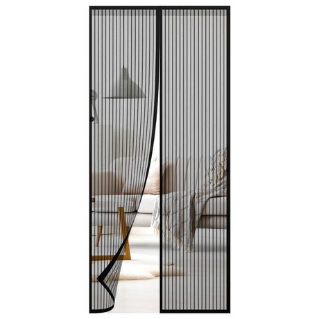 Magnetic Insect Door Screen Black by GEEZY - UKBuyZone