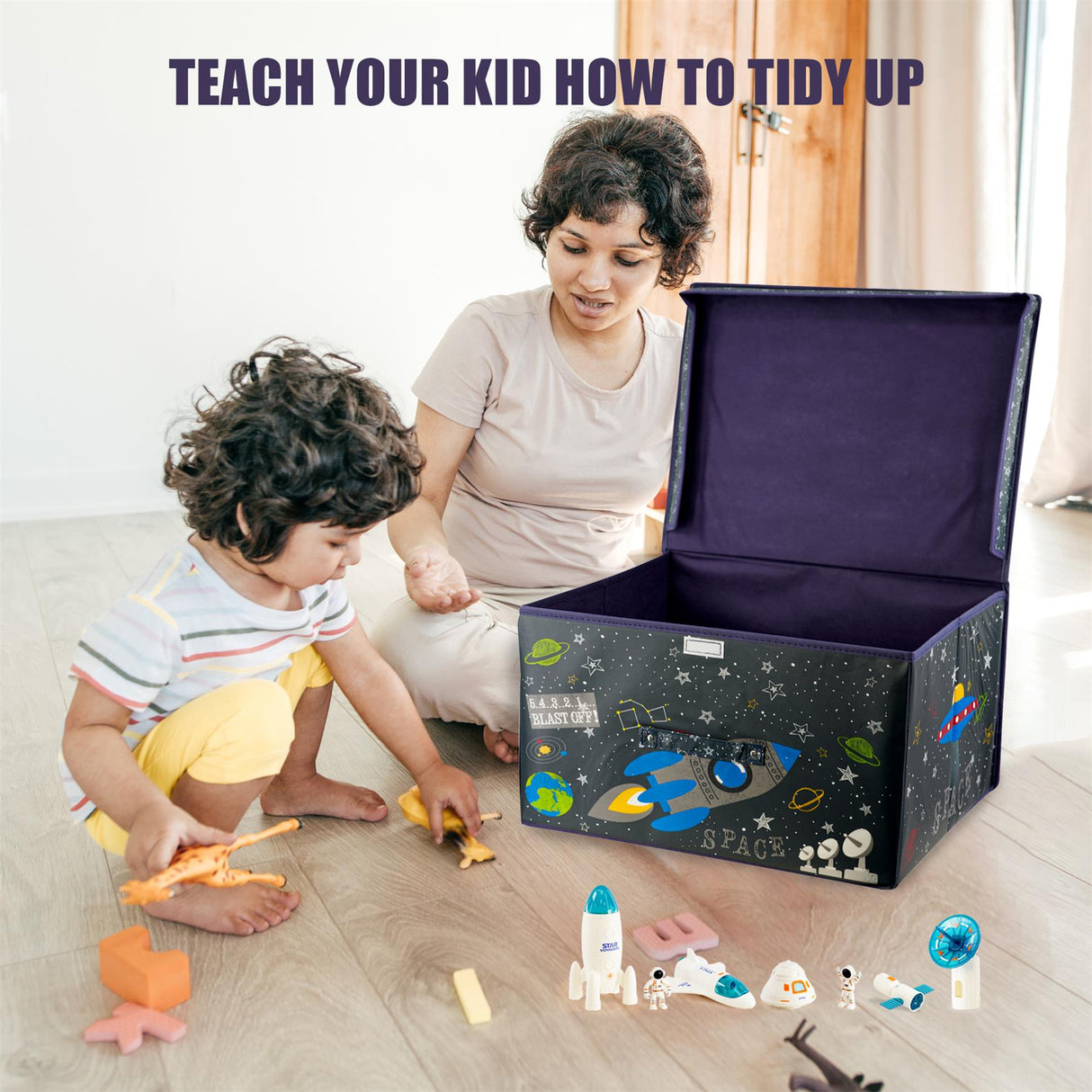 Blast Off Large Storage Box by The Magic Toy Shop - UKBuyZone