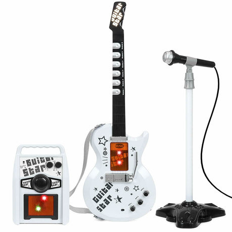 Kids Electric Rock Star Guitar & Microphone Set by The Magic Toy Shop - UKBuyZone