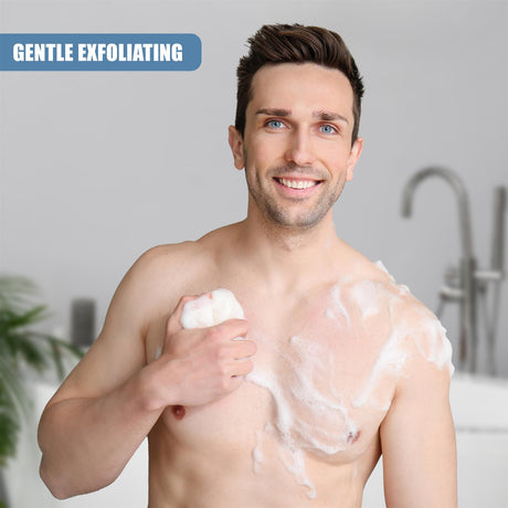 Body Loofah Set of 5 with Mesh Storage Bag by GEEZY - UKBuyZone