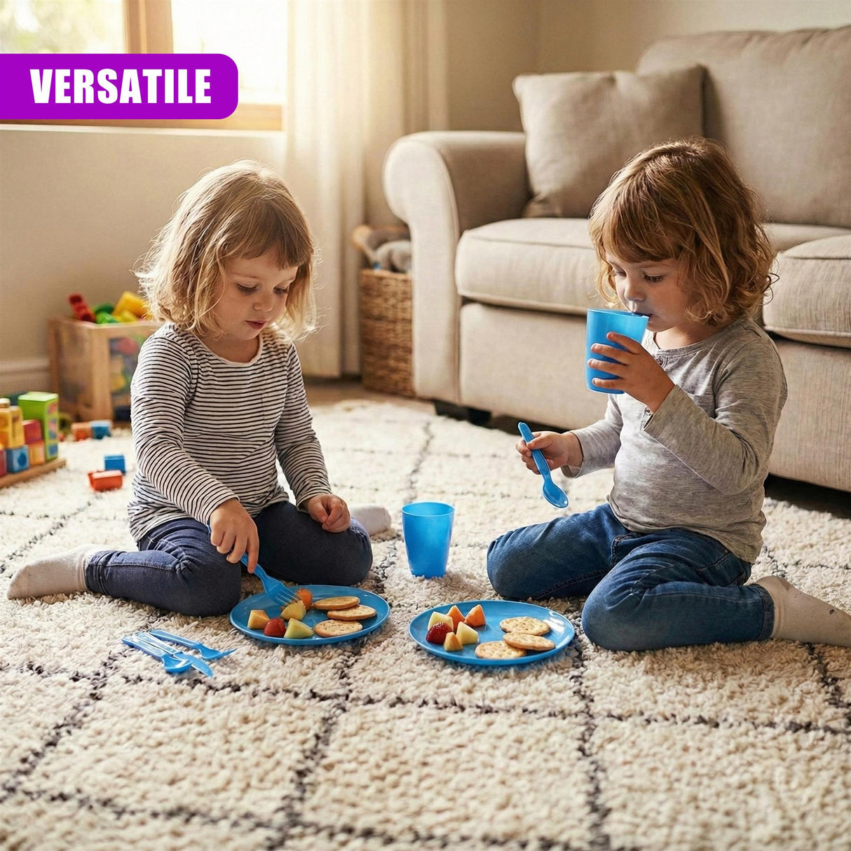 21 Piece Picnic Cutlery Set