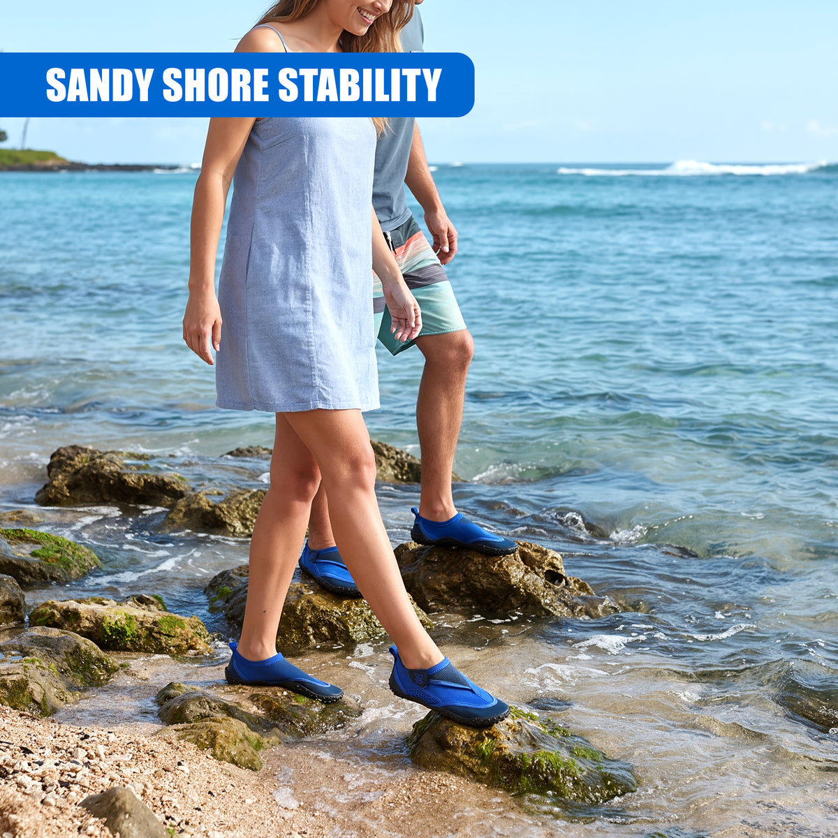 Blue Neoprene Aqua Shoes