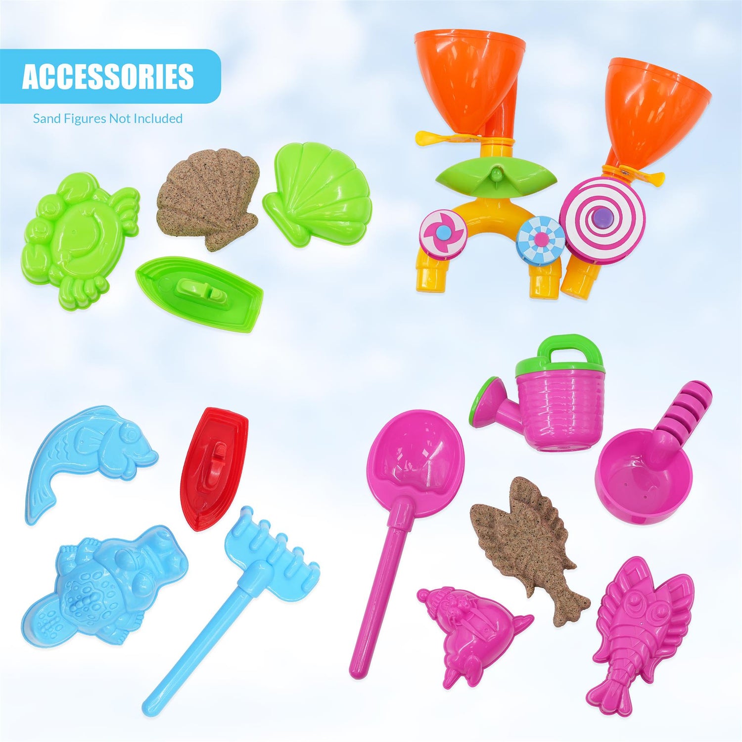 Blue Sand and Water Table Garden Sandpit Play Set by The Magic Toy Shop - UKBuyZone