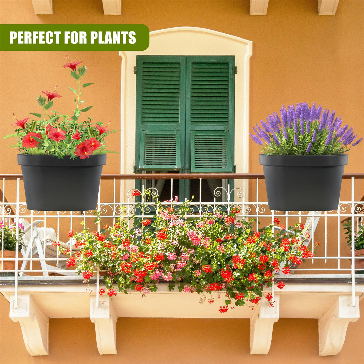 Flower Bridge Hanging Planter Oval Pot by Geezy - UKBuyZone