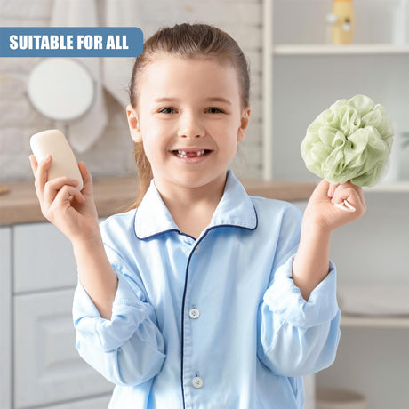 Body Loofah Set of 5 with Mesh Storage Bag by GEEZY - UKBuyZone