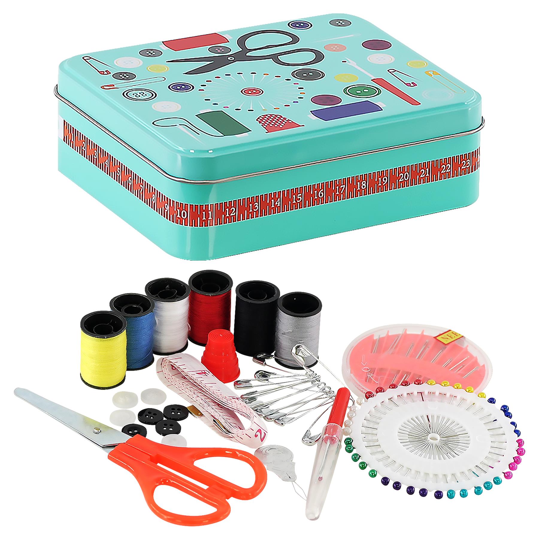 Metal Sewing Box - Sewing Kit - Metal - Geezy