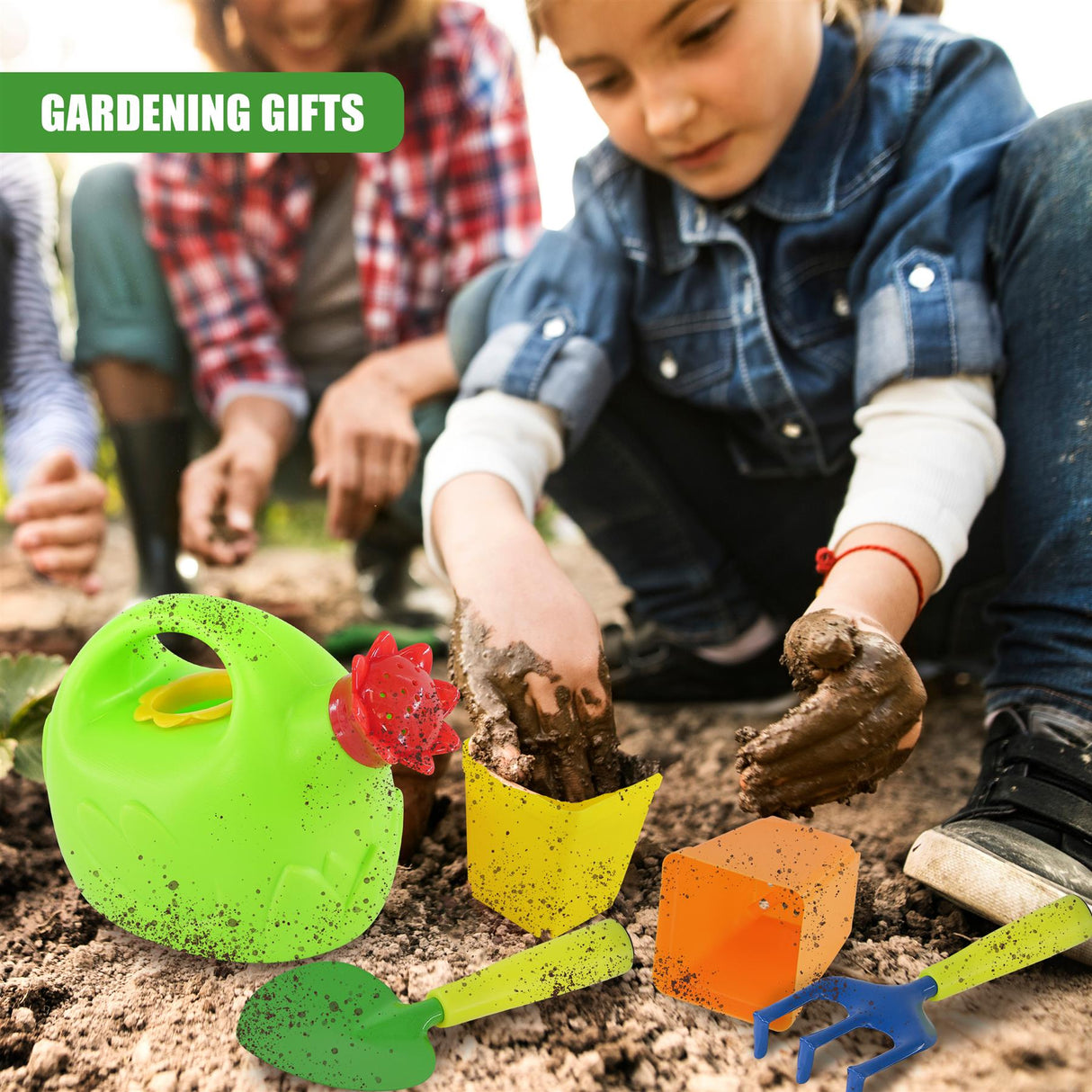 Set Of 3 Kids Garden Tools with Accessories & Carry Bag by The Magic Toy Shop - UKBuyZone