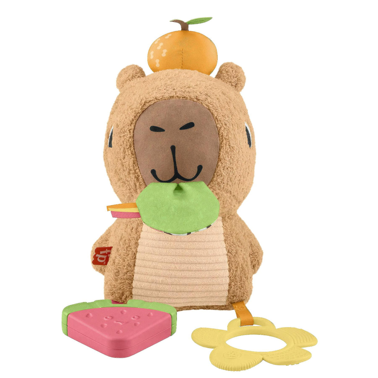 Fisher-Price Snuggly Snacky Capybara Sensory Plush