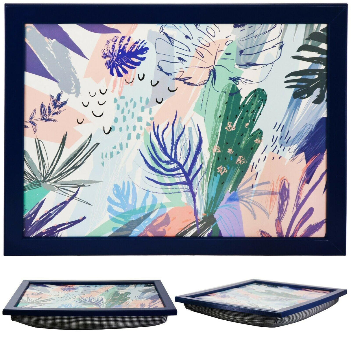 Palm Leaves Lap Tray With Bean Bag Cushion by MTS - UKBuyZone