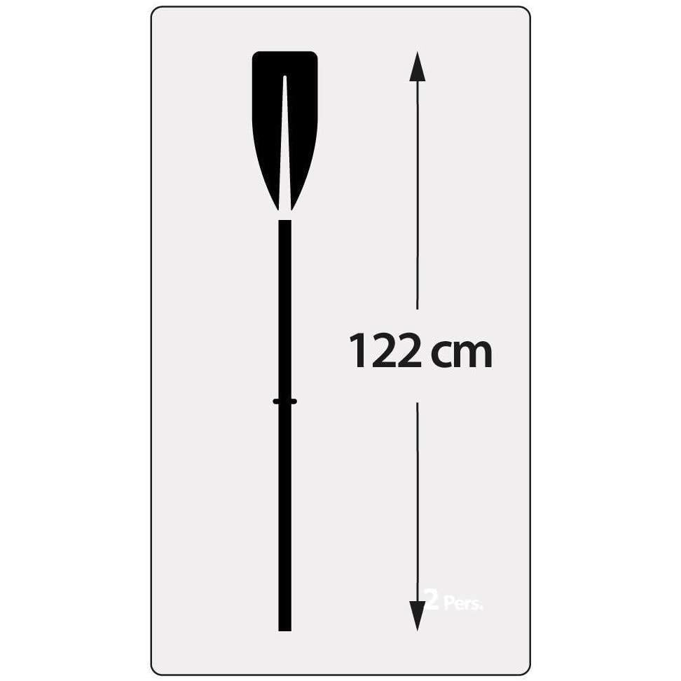 48" Paddles Plastic Ribbed French Oars for Inflatable Boat (Pair) by Geezy - UKBuyZone