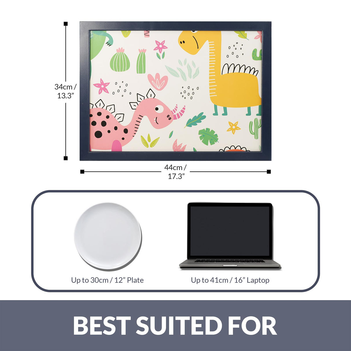 Dinosaurs Lap Tray With Bean Bag Cushion by Geezy - UKBuyZone