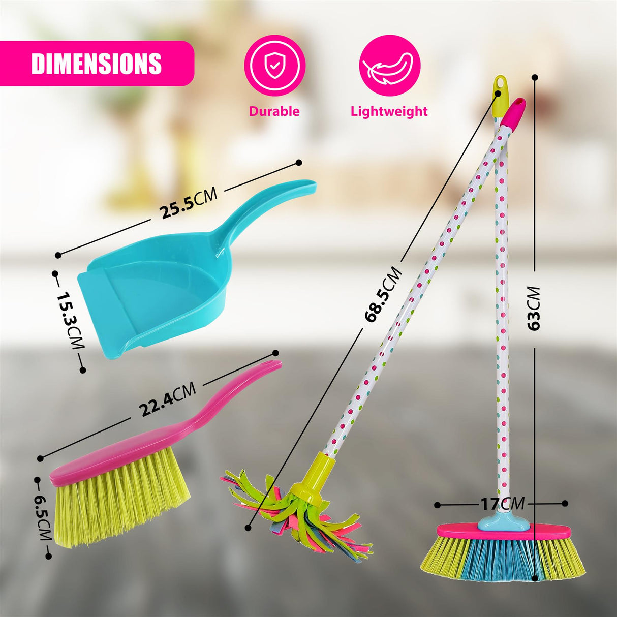 Kids Cleaning Play Set Toy by The Magic Toy Shop - UKBuyZone