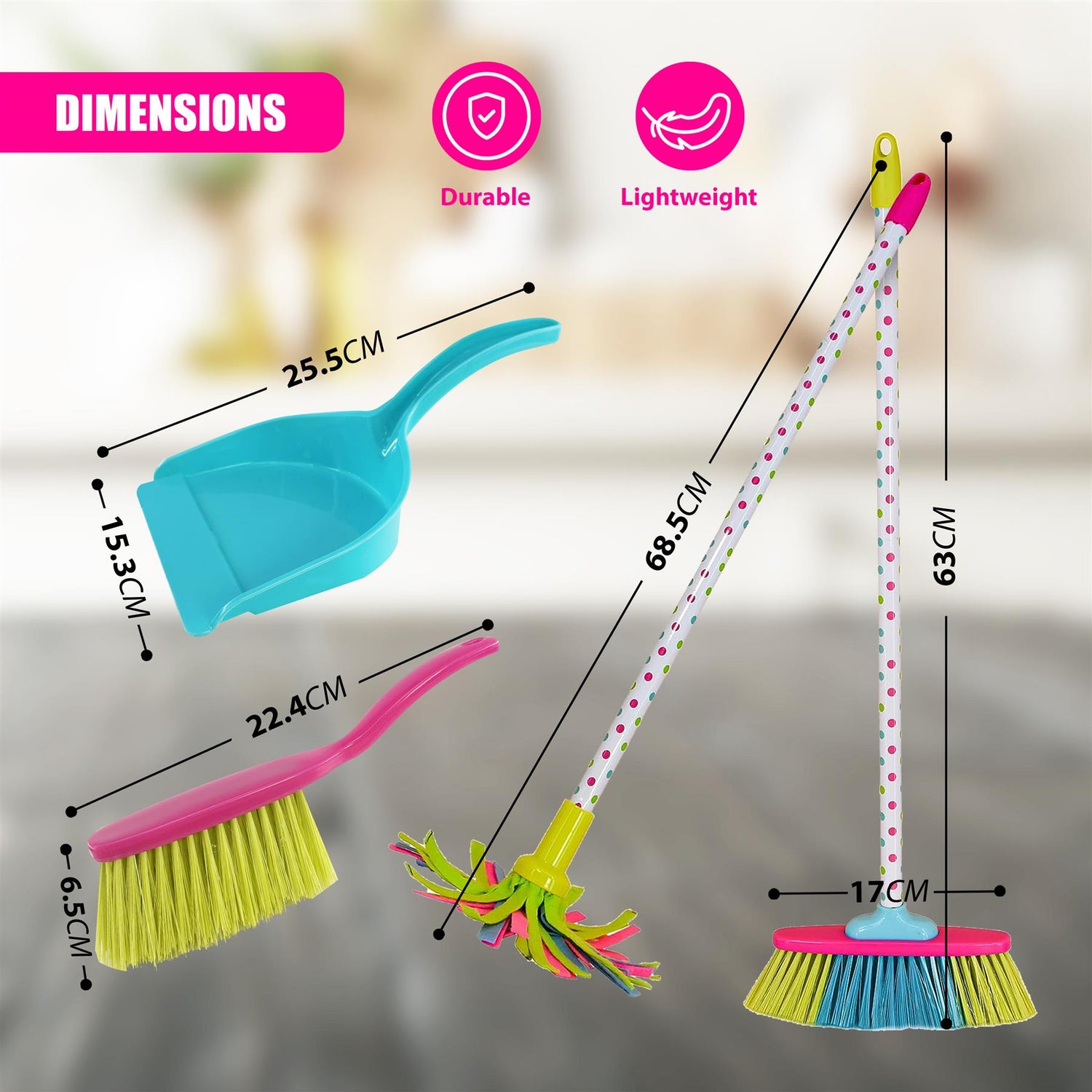 Kids Cleaning Play Set Toy by The Magic Toy Shop - UKBuyZone