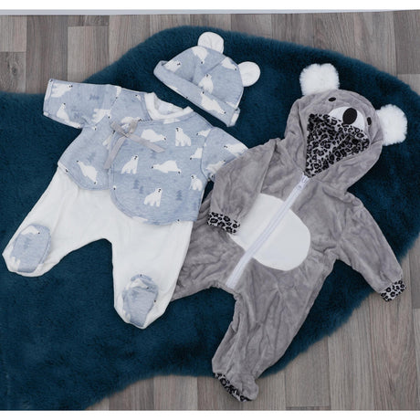 BiBi Outfits - Set of Two Doll Clothes (Polar Bear & Koala) (50 cm / 20") by BiBi Doll - UKBuyZone