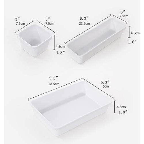 GEEZY Set of 8 Kitchen, Desk, Bathroom Drawer Organizer Set by Geezy - UKBuyZone