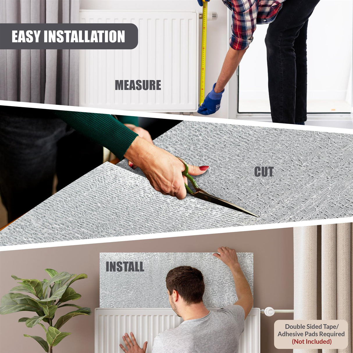 Radiator Foil 50x400 cm by GEEZY - UKBuyZone