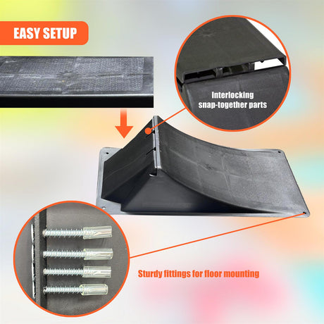 Double Mini Skate Ramp Set by GEEZY - UKBuyZone