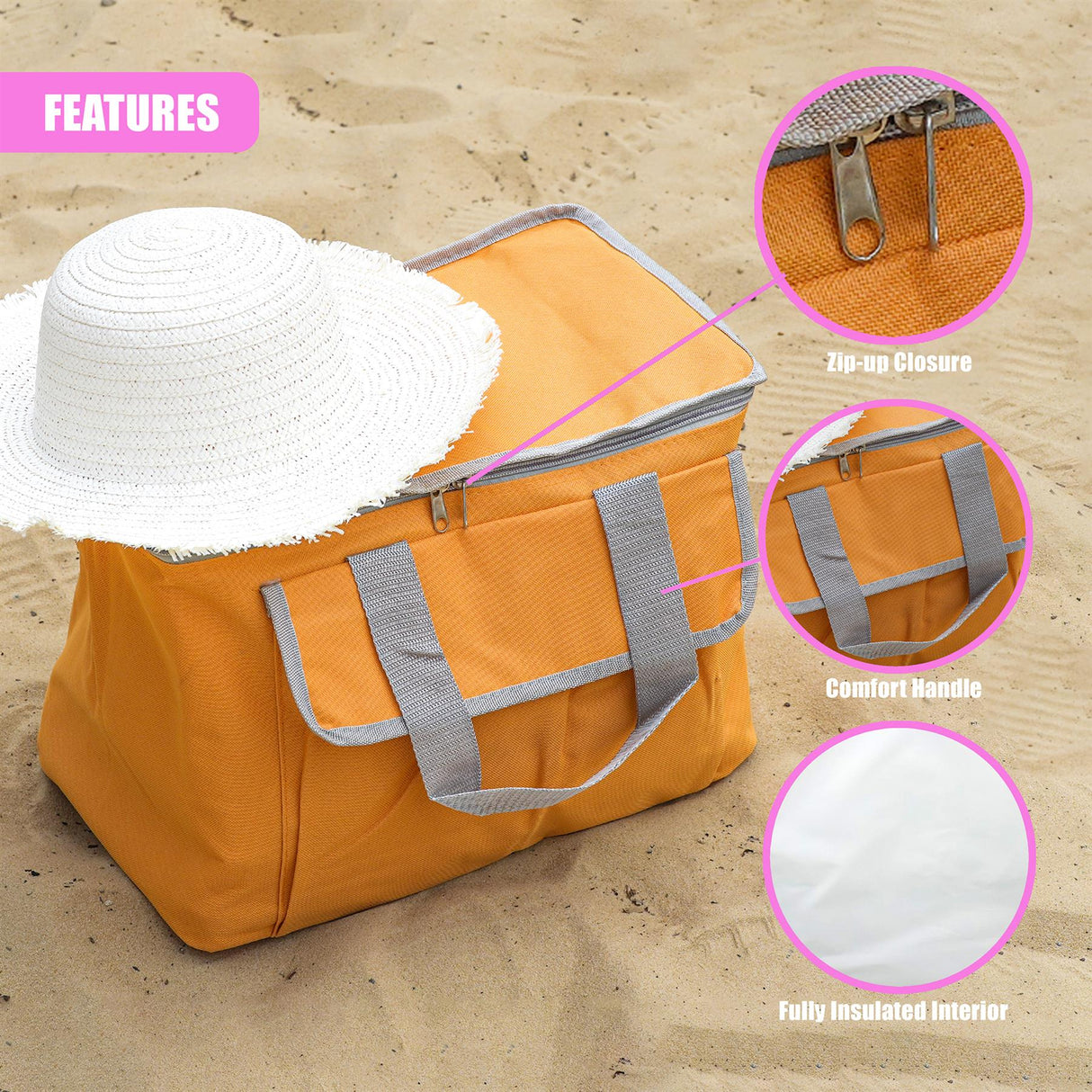 Large 30L Insulated Cool Bag by Geezy - UKBuyZone