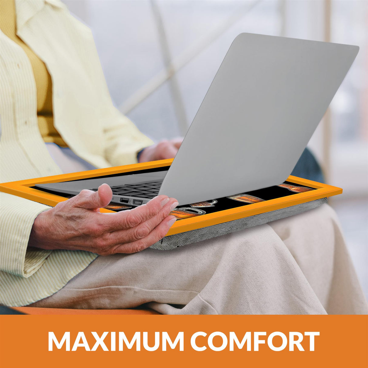 Lap Tray With Bean Bag Cushion (Brewhouse) by Geezy - UKBuyZone