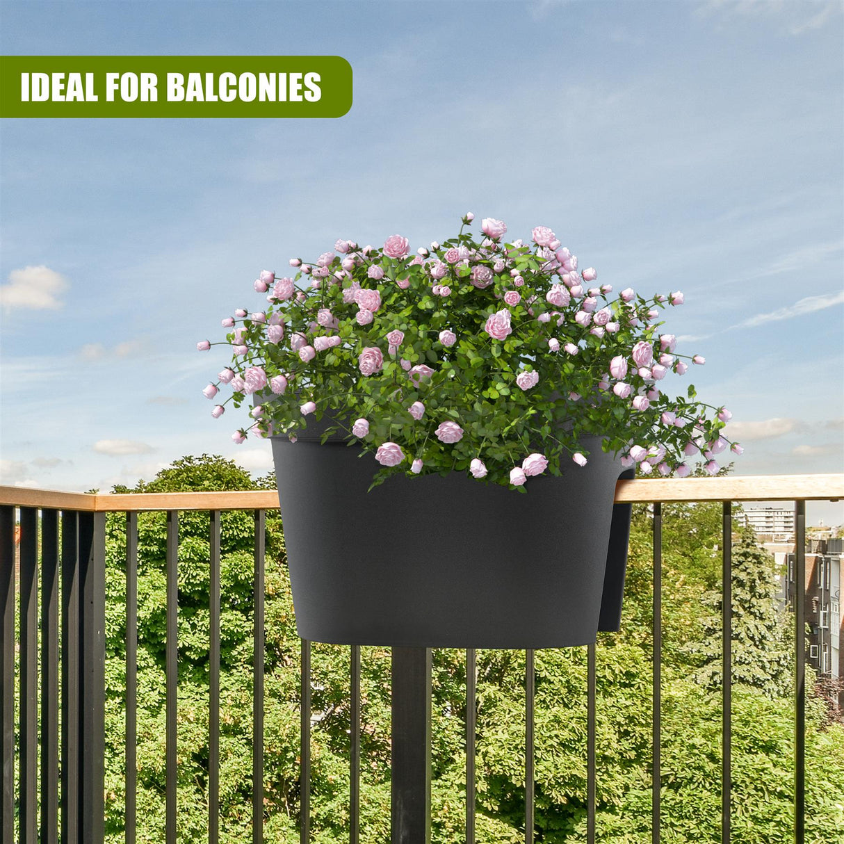 Flower Bridge Hanging Planter Oval Pot by Geezy - UKBuyZone