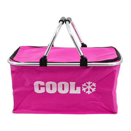 Pink Cooler Basket Bag by Geezy - UKBuyZone