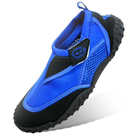 Blue & Black Neoprene Aqua Shoes by GEEZY - UKBuyZone