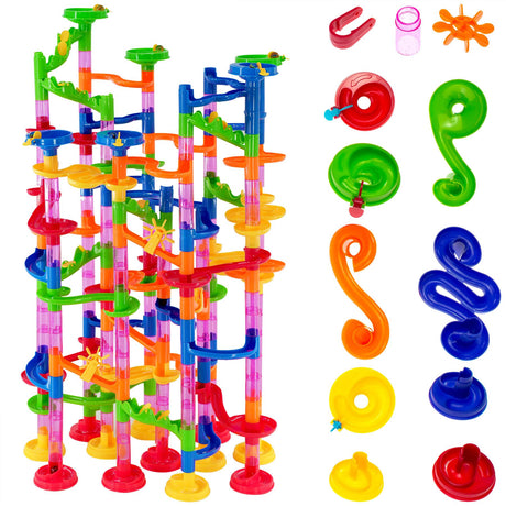 219 Pieces Marble Run Race Set by The Magic Toy Shop - UKBuyZone