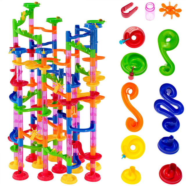 219 Pieces Marble Run Race Set by The Magic Toy Shop - UKBuyZone