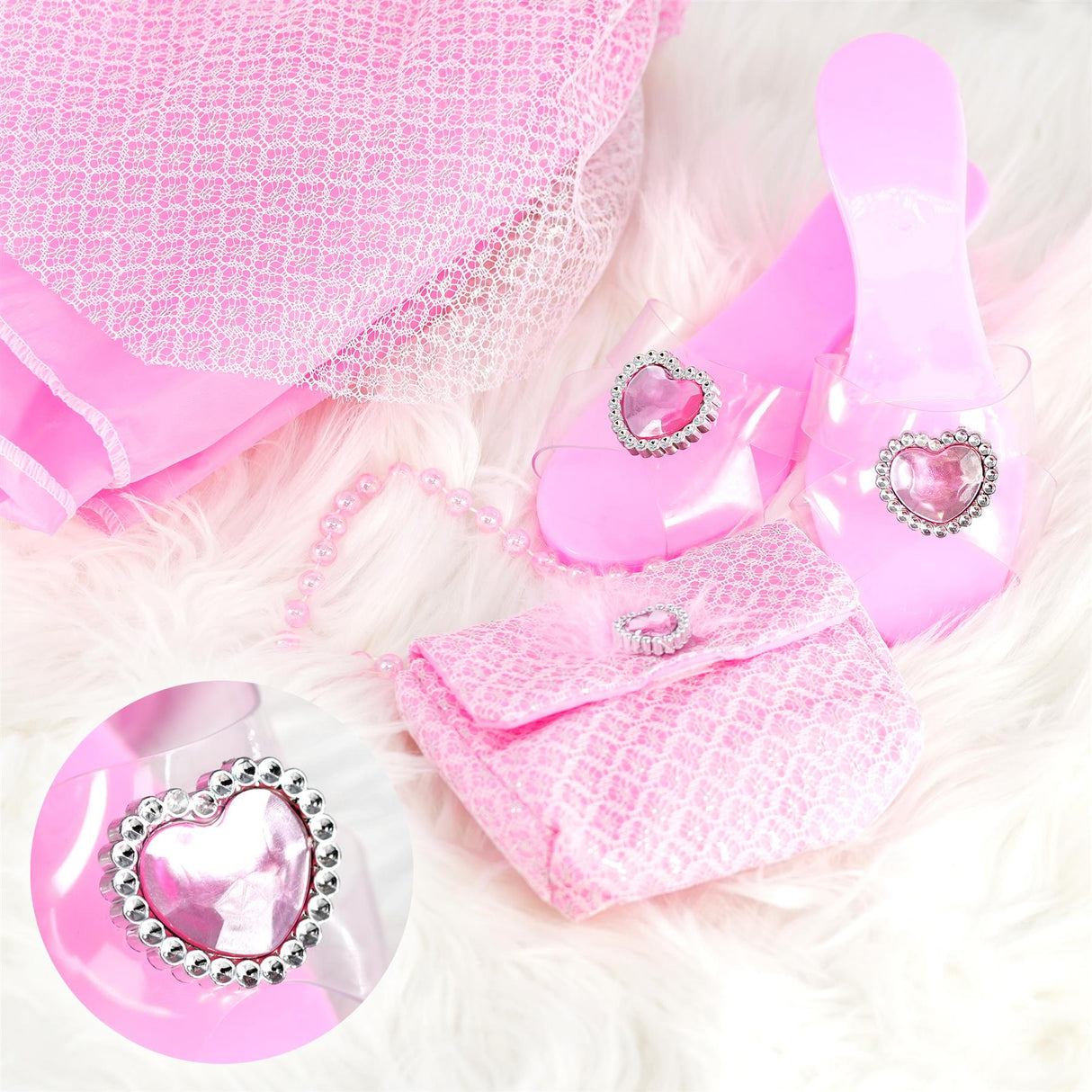 Princess Costume for Girls with Accessories by The Magic Toy Shop - UKBuyZone